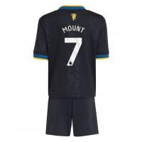 Manchester United Mason Mount #7 Tretí Detský futbalový dres 2025-26 Krátky Rukáv (+ trenírky)